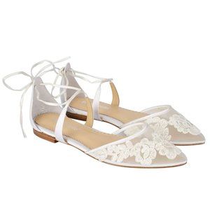 Bella Belle Ballet Flats (Wedding) size 10